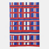 Geplakt in rood, wit en blauw theedoek (Verticaal)