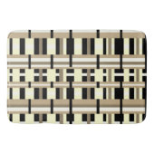 Geplakt in Taupe, Tan, Zwart, Wit Modern Badmat (Voorkant)