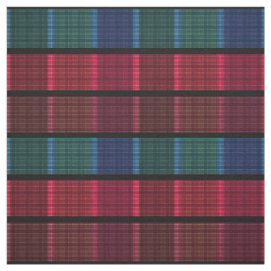 Geplakt, mooi geblazen, meerkleurig gelid, tartan stof