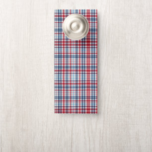 , geplakt rood wit blauw patroon deurhanger