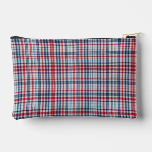 , geplakt rood wit blauw patroon etui
