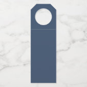 , geplakt rood wit blauw patroon flessenhanger (Achterkant)