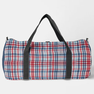 , geplakt rood wit blauw patroon plunjezak