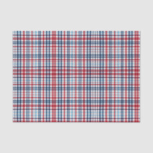 , geplakt rood wit blauw patroon tissuepapier