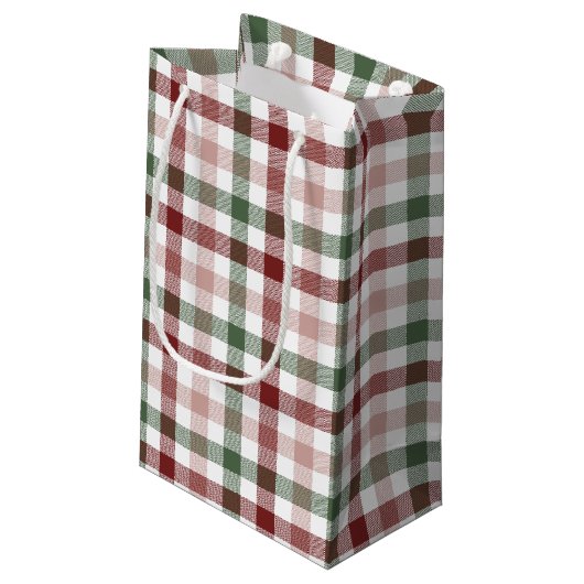 Geplakt voor kerstwoorden cadeautas voor feestdage (Achterkant Gekanteld)