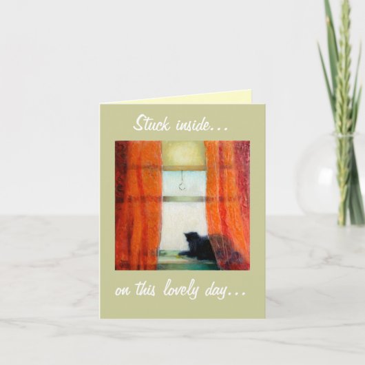 Geplakte binnenkant…, op deze mooie dag… kaart (Voorkant)