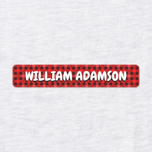 Geplakte stof Waterdichte naamlabels voor kleding Labels (Design 1)