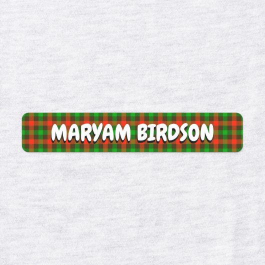 Geplakte stof Waterdichte naamlabels voor kleding Labels (Design 2)