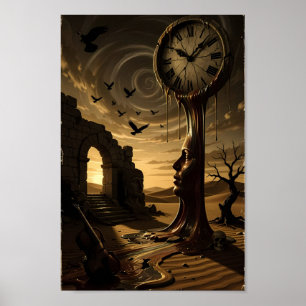 Geplakte Tijdstopper Woestijn Droom Poster