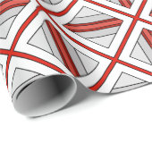 Gepland in rood, wit en grijs cadeaupapier (Rol Hoek)