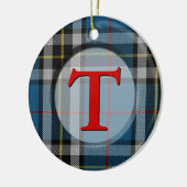 Gepland monogram/Fotoversiering Keramisch Ornament (Links)