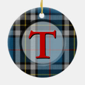 Gepland monogram/Fotoversiering Keramisch Ornament (Achterkant)