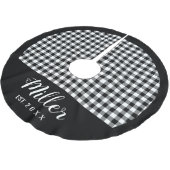 Gepland zwart-wit feestdag naam + kerst kerstboom rok (Gekanteld)