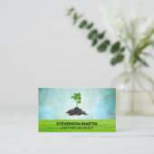 Geplande boom | Gras | Landschapsontwerp Visitekaartje (Staand voorkant)