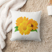 Geplande calendula bloemen kussen (Deken)