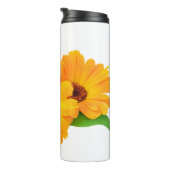 Geplande calendula bloemen thermosbeker (Geroteerd rechts)