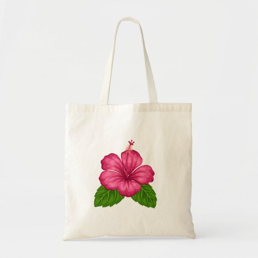 Geplande Calendula en roze hibiscus Tote Bag (Voorkant)