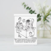 Geplande geluk minuut briefkaart (Staand voorkant)