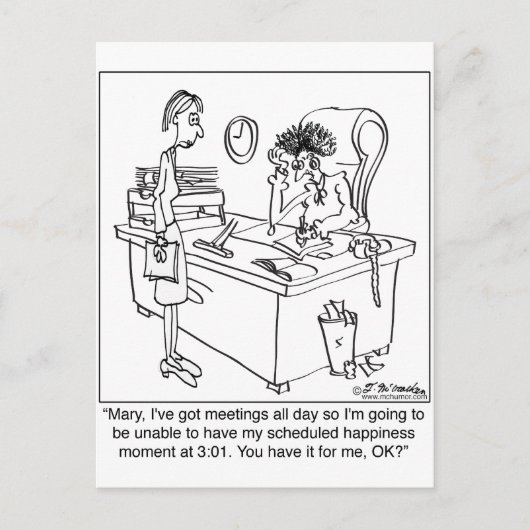 Geplande geluk minuut briefkaart (Voorkant)