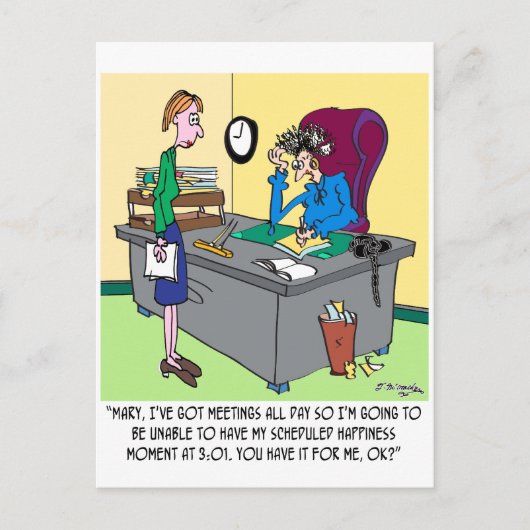 Geplande geluk minuut briefkaart (Voorkant)
