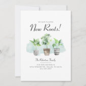 Geplande nieuwe Planten Boho Bewegend Adres Aankondiging (Voorkant)