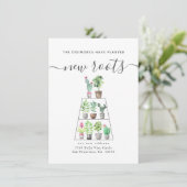 Geplande nieuwe Waterverf Plant van wortels Bewege Aankondiging (Staand voorkant)