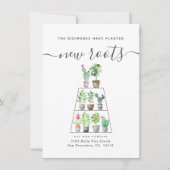 Geplande nieuwe Waterverf Plant van wortels Bewege Aankondiging (Voorkant)