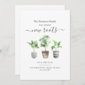 Geplande Nieuwe wortels Nieuw Adres Bewegende Aank Aankondiging (Voorkant / Achterkant)