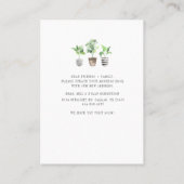 Geplande Nieuwe wortels Nieuw Adres Bewegende Aank Visitekaartje (Achterkant)