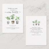 Geplande Nieuwe wortels Nieuw Adres Bewegende Aank Visitekaartje (Voorkant / Achterkant)