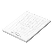 Geplande ondoorzichtige Business Logo Custom Emplo Notitieblok (Linkerzijde)