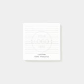 Geplande ondoorzichtige Business Logo Custom Emplo Post-it® Notes (Voorkant)
