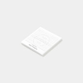 Geplande ondoorzichtige Business Logo Custom Emplo Post-it® Notes (Schuin)