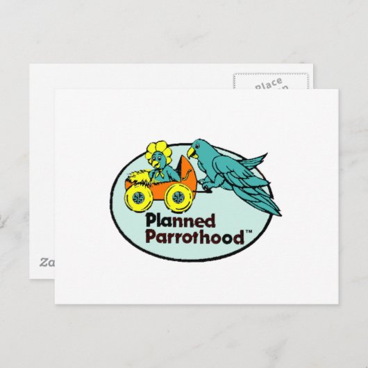 Geplande Parrothood® Briefkaart (Voorkant / Achterkant)