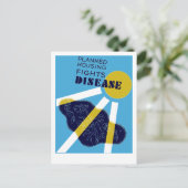 Geplande ziekte bij huisvestingsgevechten briefkaart (Staand voorkant)