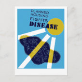 Geplande ziekte bij huisvestingsgevechten briefkaart (Voorkant)