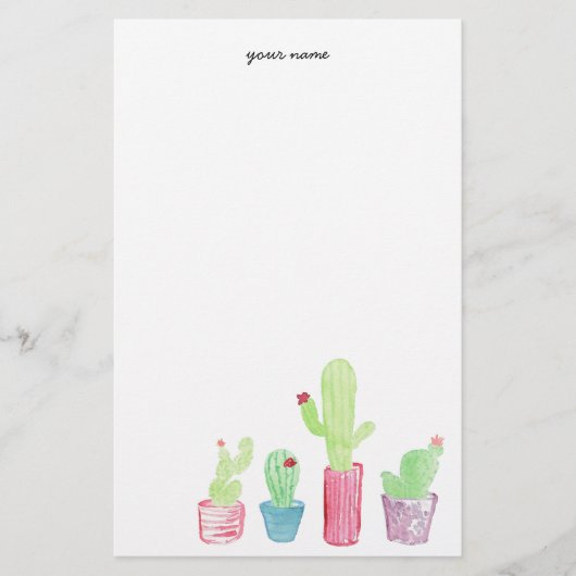 geplant cactus-Briefpapier Briefpapier (Voorkant)