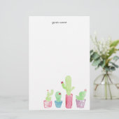 geplant cactus-Briefpapier Briefpapier (Staand voorkant)