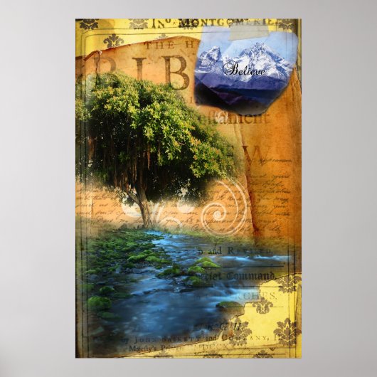 Geplant door het water poster (Voorkant)