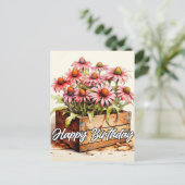  geplante asterbloemen briefkaart (Staand voorkant)