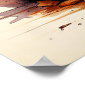 geplante asterbloemen poster (Hoek)