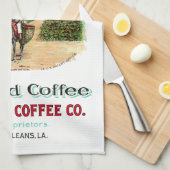 Geplante koffie theedoek (Quarter Fold)