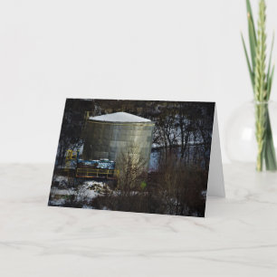 "Geplante Silo" kerstkaart Kaart