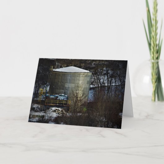 "Geplante Silo" kerstkaart Kaart (Voorkant)