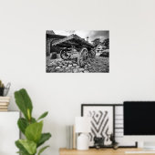 geplateerd Boerderij Wagon afdruk Poster (Thuiskantoor)
