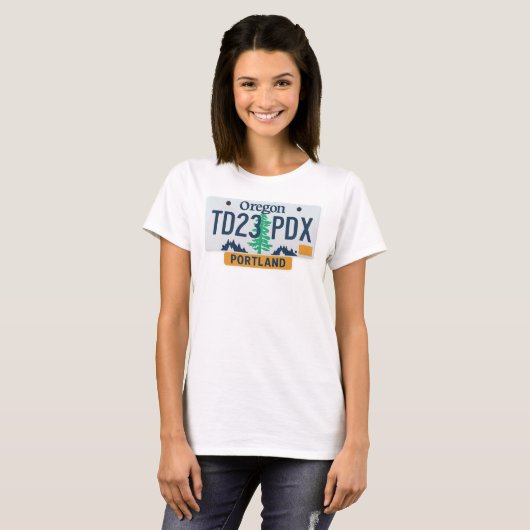 Geplateerd Merkontwerp TD23 PDX 2025 T-shirt (Voorkant volledig)