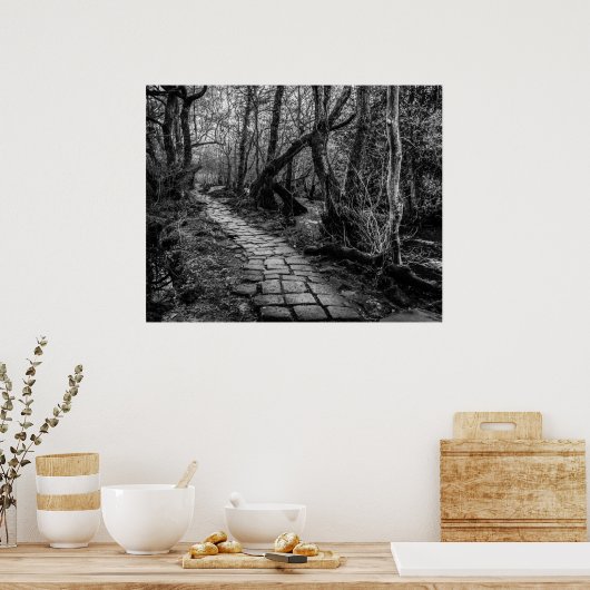 Geplaveid langs de Riverbank Poster (Keuken)