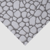 Geplaveide kiezelstenen grijs tissuepapier (Detail)