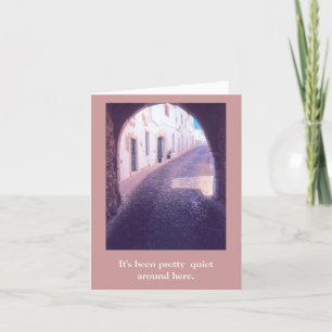 GEPLAVEIDE WEG DOOR OUDE ARCHWAY / EUROPESE SCE KAART