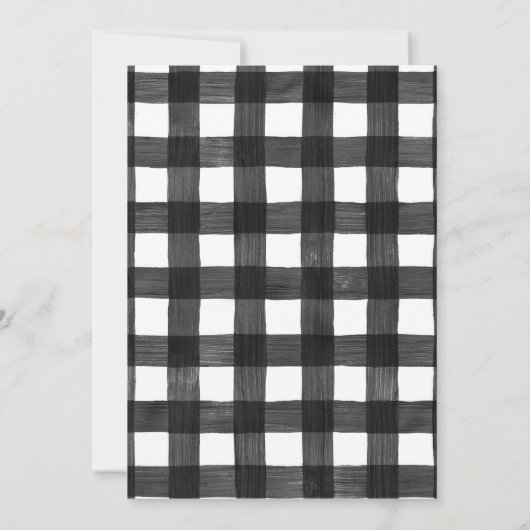 Gepleekt zwart-wit één Happy Camper Boy Camping Kaart (Achterkant)